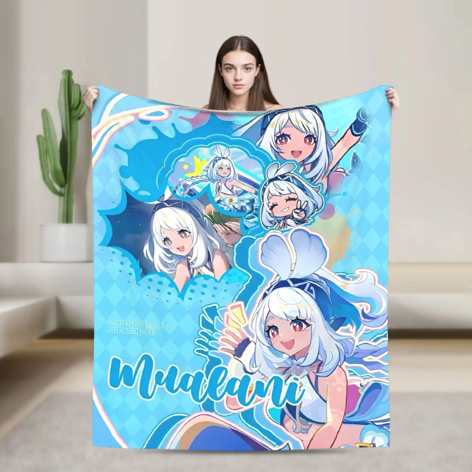 

Одеяло для игр genshin Impact, мягкие пушистые плюшевые одеяла разных размеров для дивана, дивана и кровати