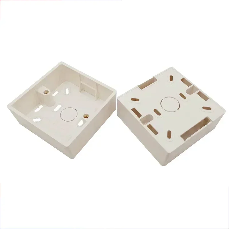 86 Type Bottom Box For Switch Socket Exposed PVC Wire Slot Thickened Flame-retardant Wire Junction Box