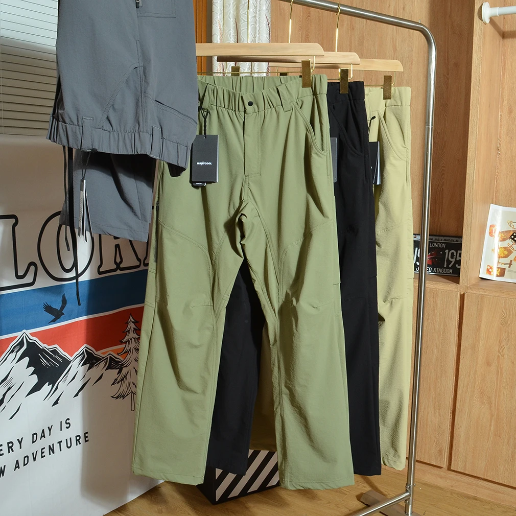 

Легкие дышащие быстросохнущие водонепроницаемые мужские повседневные брюки 3D-кроя для активного отдыха, длинные брюки в городском стиле