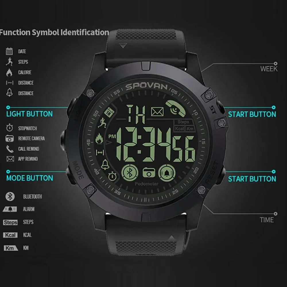 Bluetoothes Smart Watch for Man Fashion Sport Clock Digital Watch 50m Waterproof Smartwatch Relojes