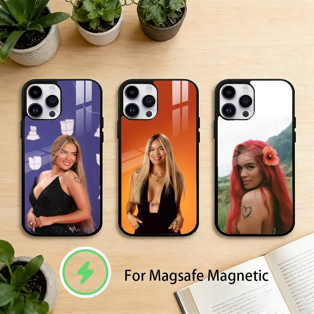 

K-Karol G Phone Case For iPhone 17,16,15,14,13,12,Plus,Pro,Max For Magnetic Wireless Charge