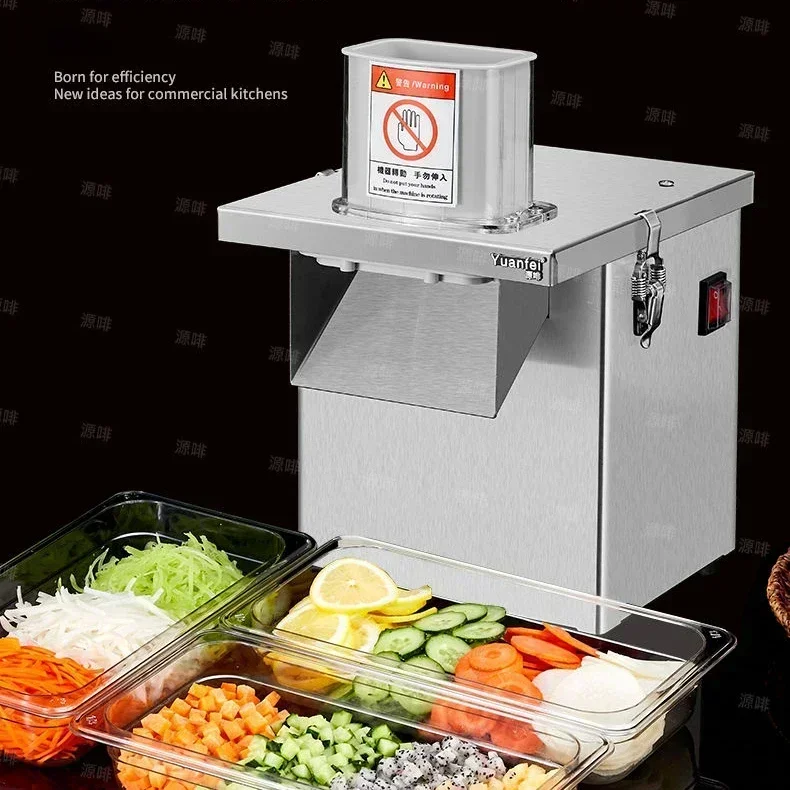 

household small Stainless steel dicing machine multifunction radish potato shredding slicer commercial canteen vegetable cutter