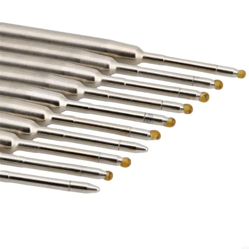 G8TA 10PCS สากลสไตล์สากลหมึกสีน้ำเงินขนาด 1 มม. กลางปากกาบอลบอลจุดกลาง