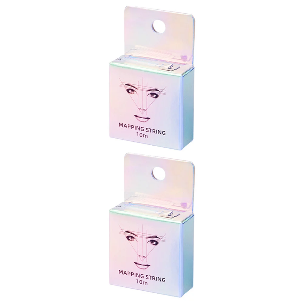 

2 Pcs Eyebrow Positioning Line Convenient Ruler Simple Mapping Wire Ink Makeup Tool Locating Shape Measuring