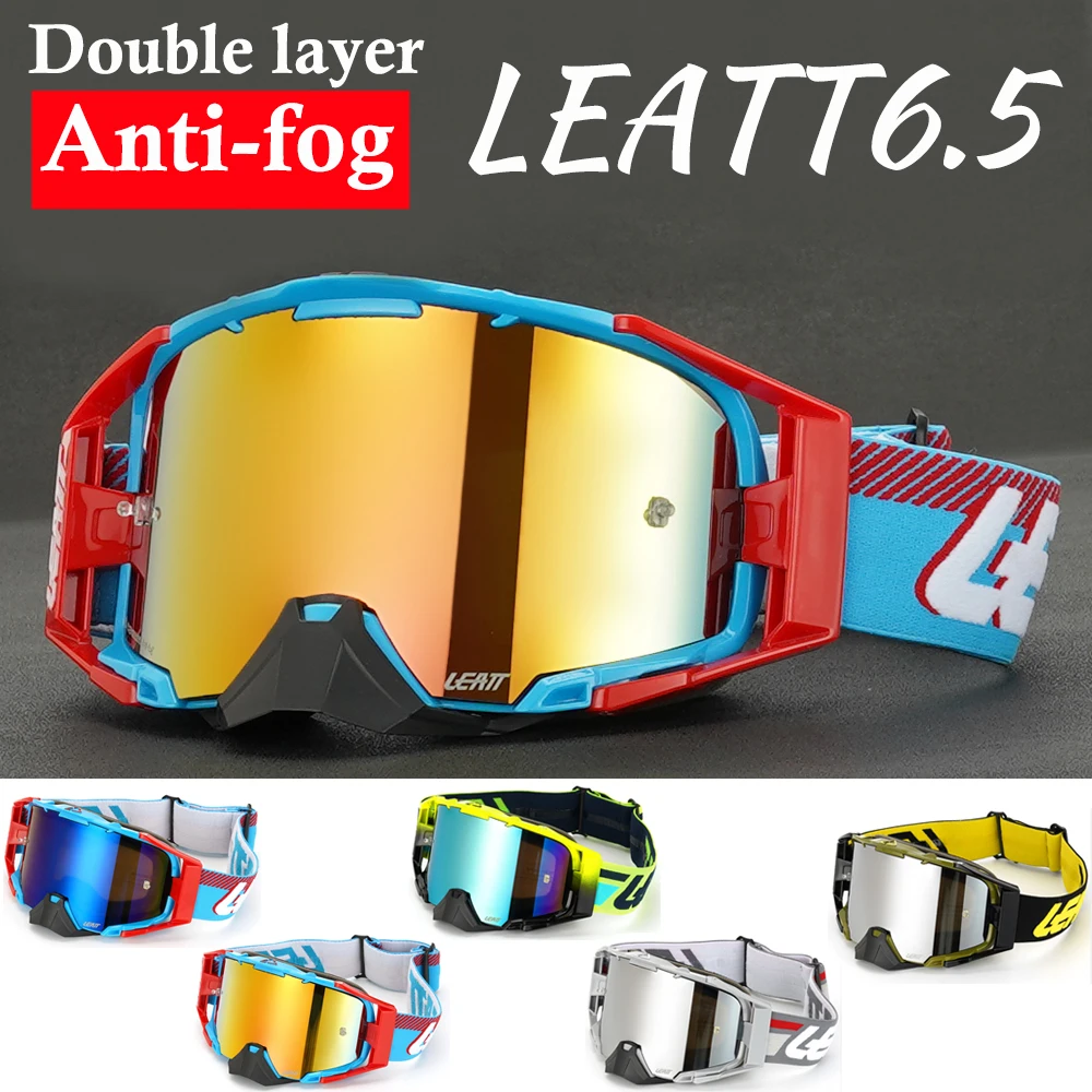 Moto MX Helmet Goggles Velocity 6.5 Double Layer Anti Fog Ultra HD Lens Motocross Glasses MTB ATV DH Enduro Racing Skiing Goggle