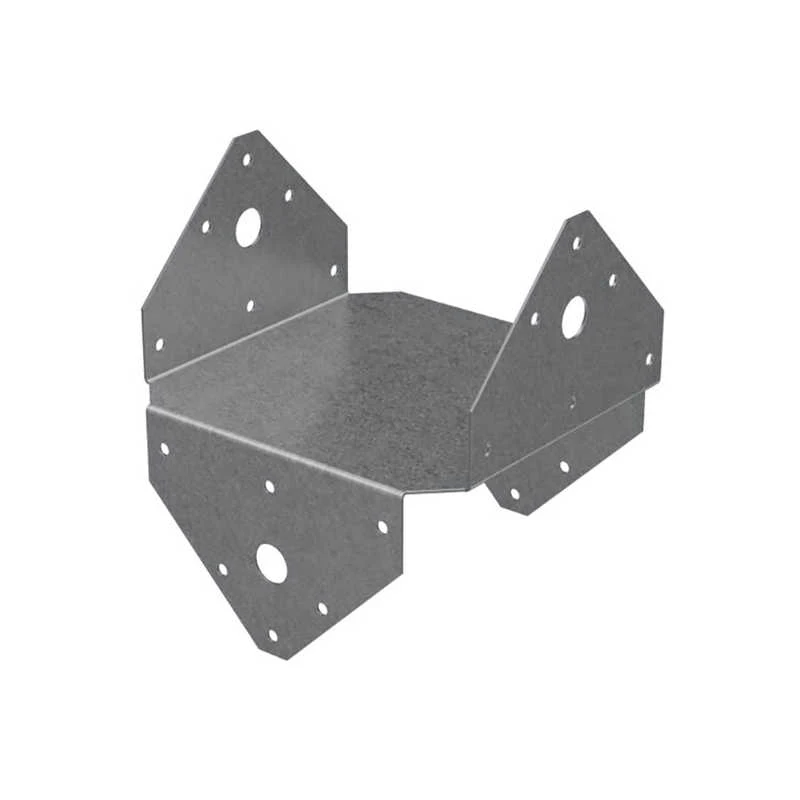 CNC Custom Service OEM Customization High Quality Decorative 4x4 6x6 Black Post Beam Bracket Metal Steel Connection
