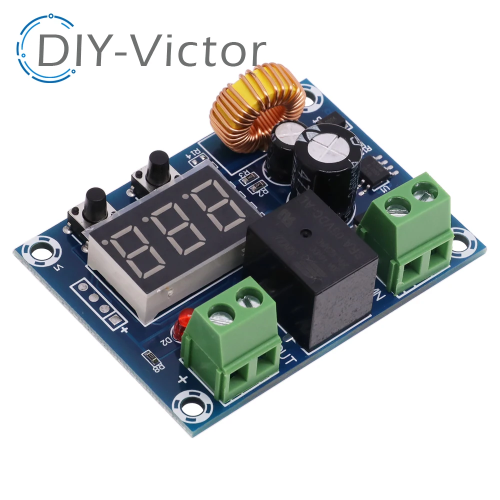 XH-M609 Low Voltage Disconnect Switch Cut Off 12V 24V 36V Digital LED Display Over-Discharge Protect for 12-36V Lithium Battery