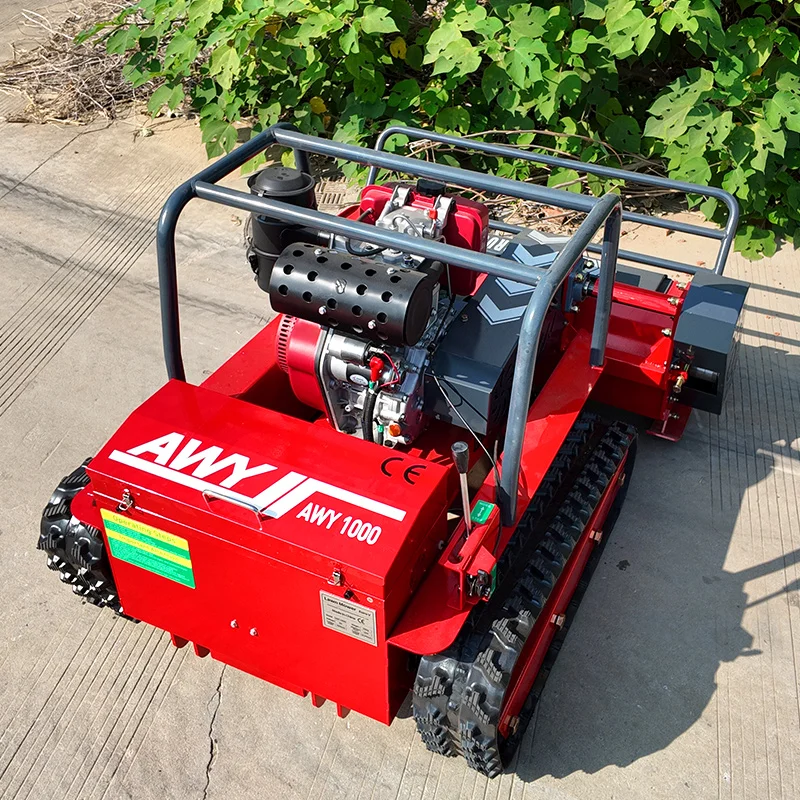 ที่กําหนดเองอุตสาหกรรมไร้สาย Mini RC เครื่องตัดหญ้าหุ่นยนต์เครื่องตัดหญ้าตัดหญ้า Crawler เครื่องตัดหญ้าสําหรับต่างๆ Construction Gard