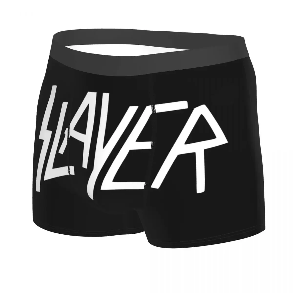 Custom Rock Slayers Letter Logo Underwear Men Breathable Heavy  Boxer Briefs Shorts Panties Soft Underpants For Male