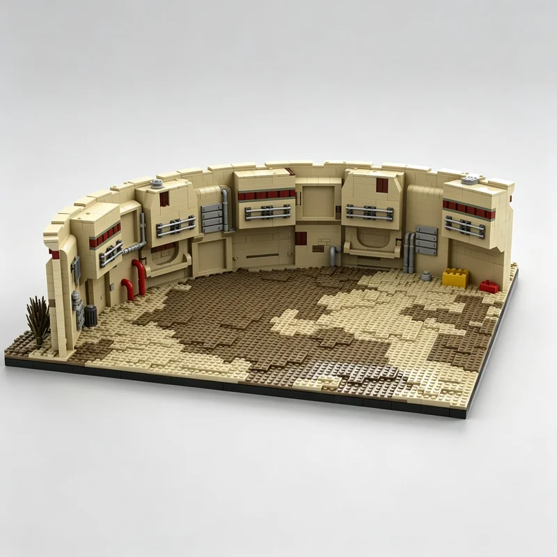 2809PCS MOC Star Battle Alien Desert Space Port Battle Scene Diorama Model Building Blocks DIY Assembly Toy Adult Collector Gift