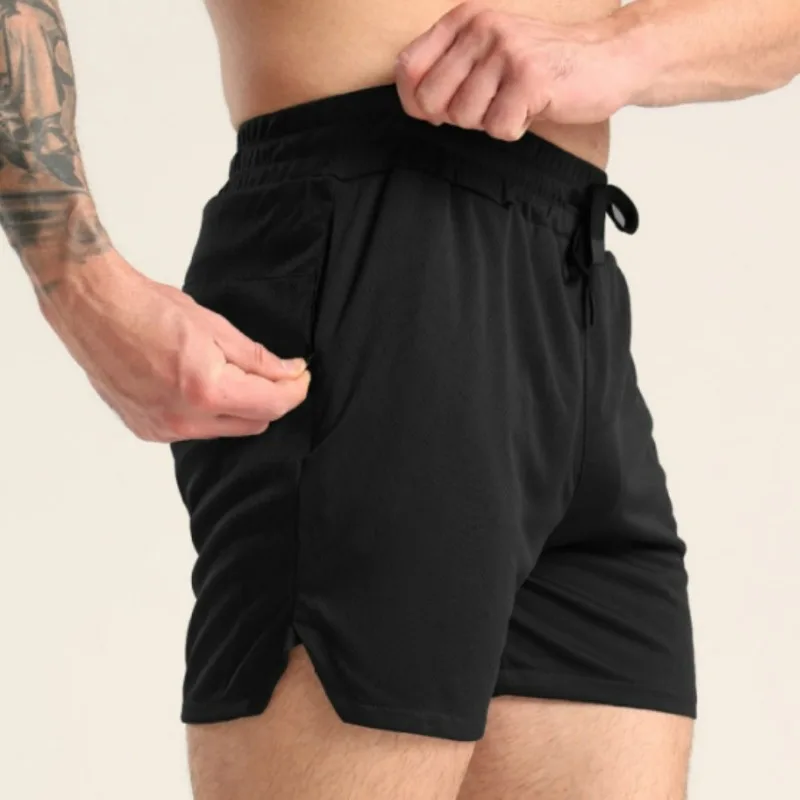 

Fitness Shorts Men's Quick Drying Training Elastic Zipper Pocket Basketball Shorts Running Exercise Casual Beach Shorts