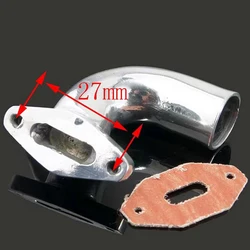 1set Aluminum Exhaust Manifold Joint for 1:10 Nitro Engine Car Vehicle Exhaust Manifold 02031