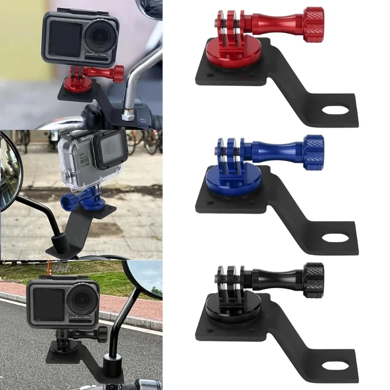 

1 шт. фиксированный держатель, алюминиевый универсальный мотоциклетный GPS-кронштейн для телефона, крепление для уличного велосипеда с зеркальным отверстием M10, 3 цвета, новинка 2023 года