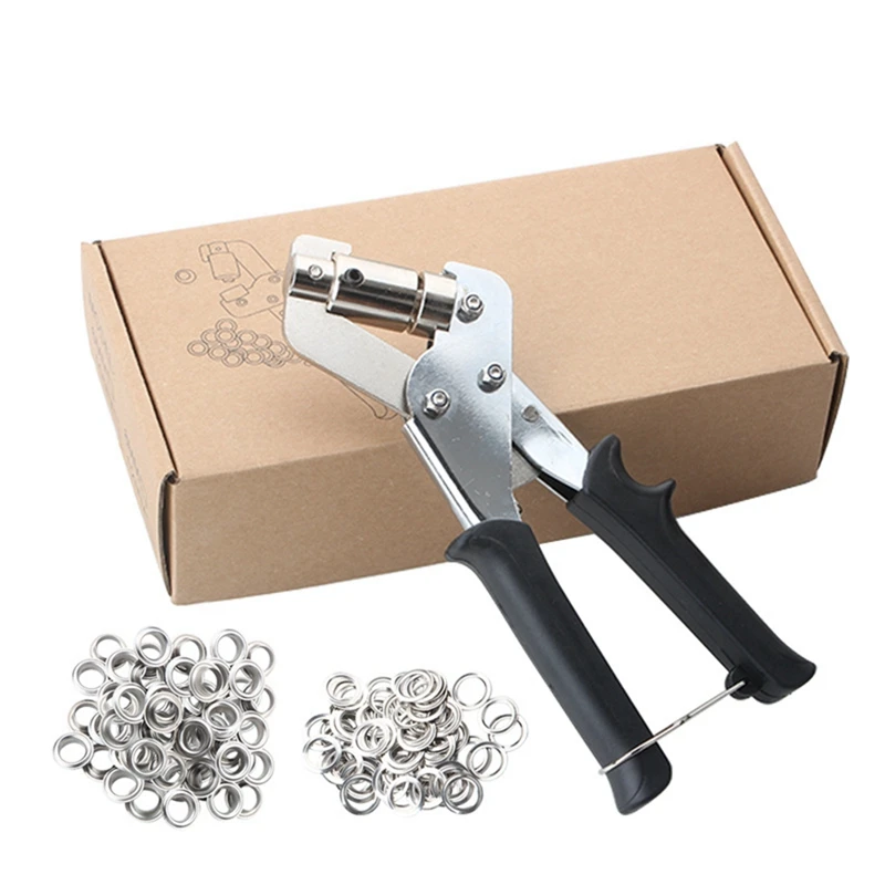 Pinze a crimpare Set Pinze per punzonatura su tela Strumento per punzonatura per poster con astucci in tessuto verniciato a spruzzo con 300 pulsanti riutilizzabili