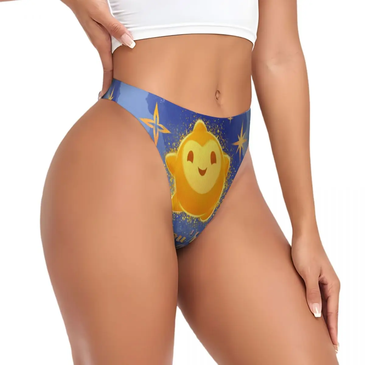 Custom Wish You Are A Star Anime G-string Panties Women Breathable Thong Underwear