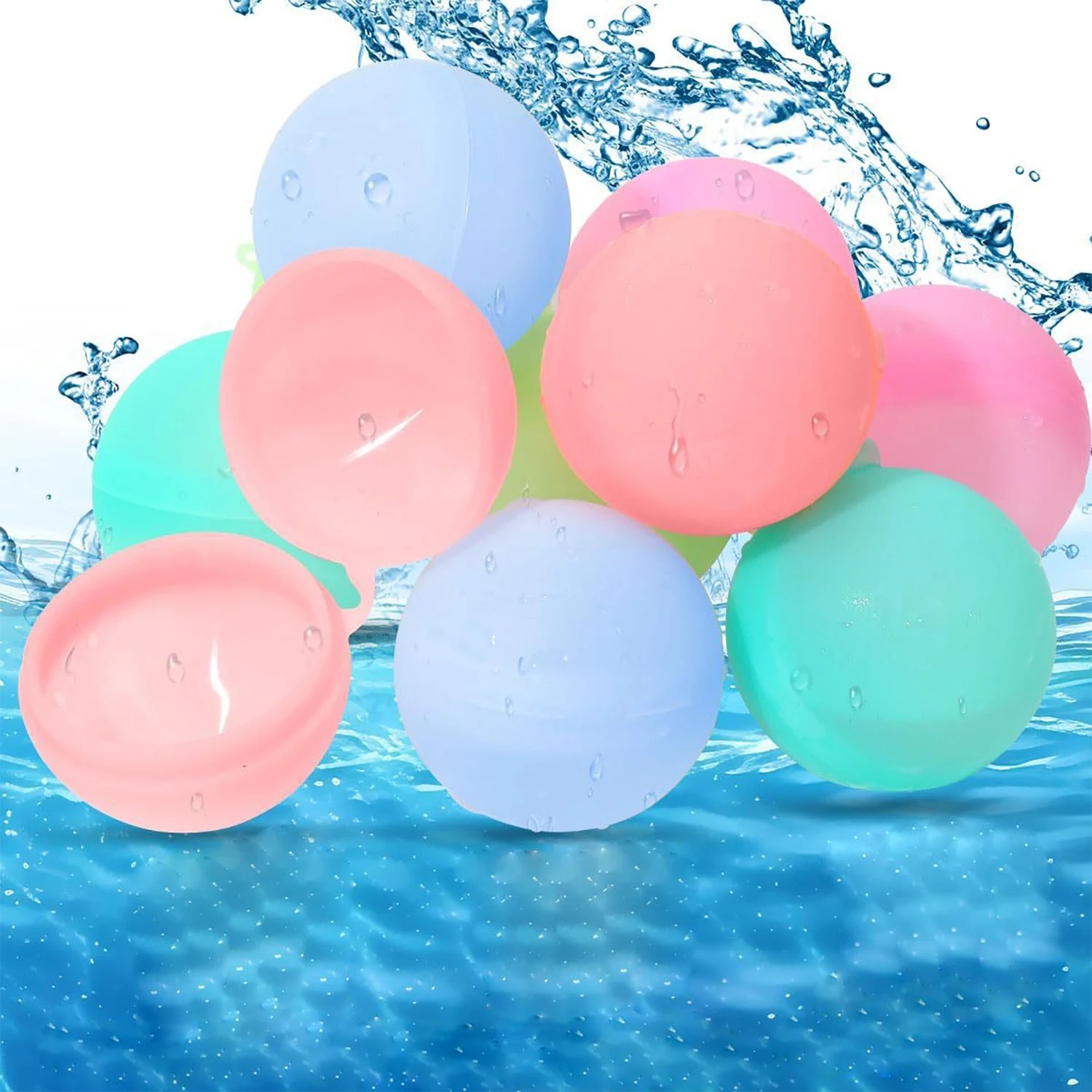 

Reusable water bursting ball buckle water ball, summer outdoor water fight, parent-child interaction