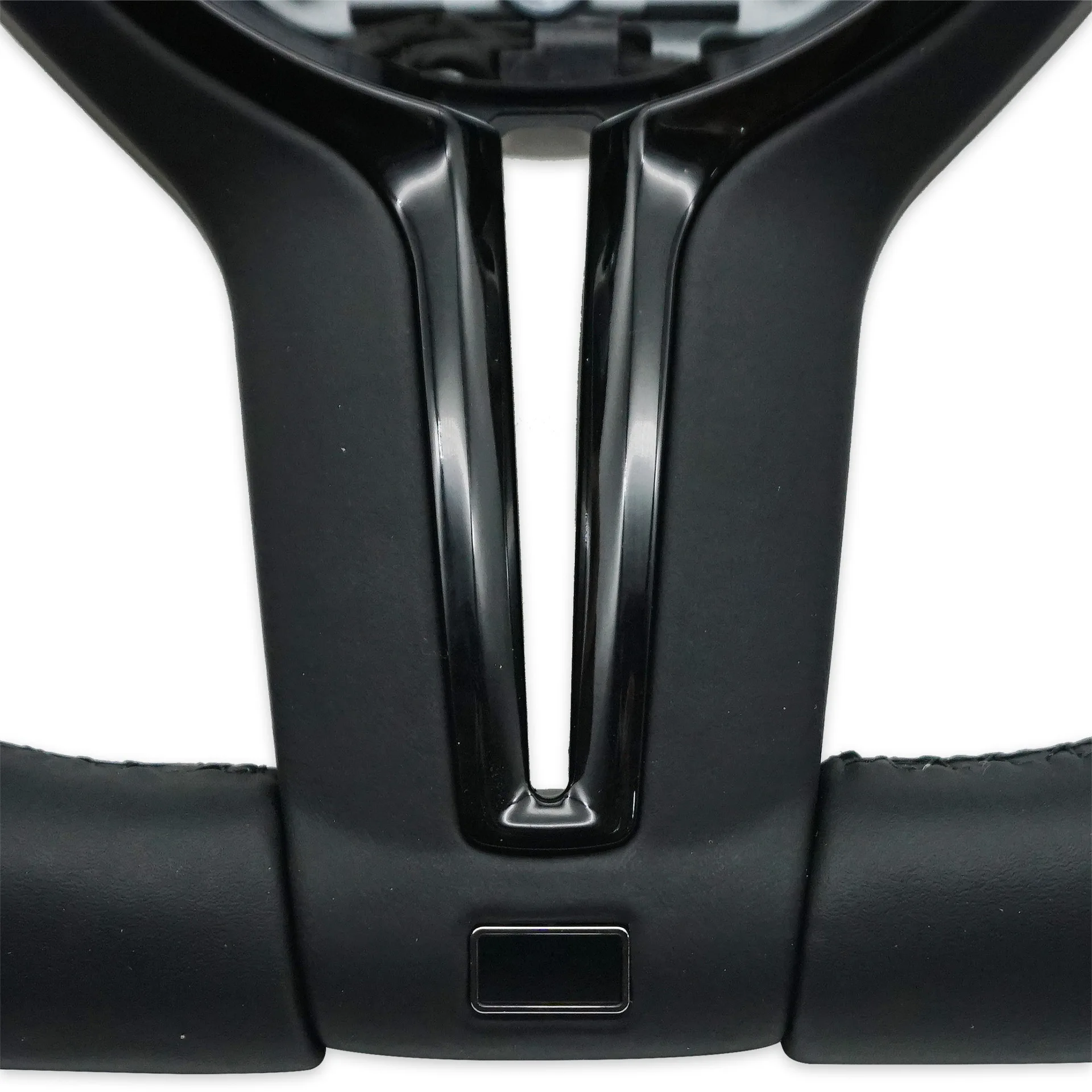 Geeignet für BMW 3er Serie, halbperforierte schwarze Knöpfe mit schwarzer Lackierung, ohne M1M2-Lenkrad. – Detail 6