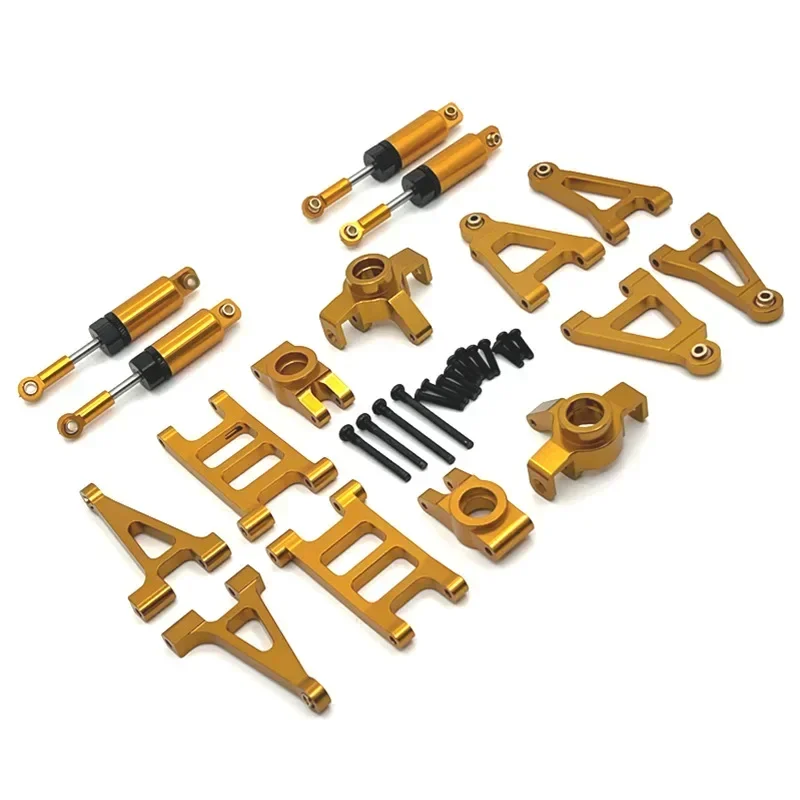 

RC Car Parts Metal Upgrade Modification Kit for MJX 1/14 14301 14302 14303 Tie Rod Swing Arm Steering Cup Shock Absorber