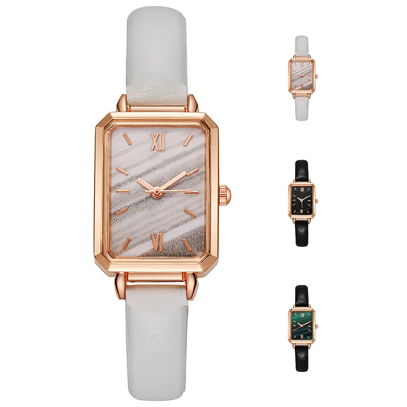 Vintage Simple Women Watch Watch Small Elegant Vintage Simple  Rectangle Stainless Steel Fashionable Wristwatch For Women