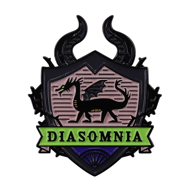 Twisted Wonderland Diasomnia Dormitory Logo Brooch Adventure Game Inspiration Badge