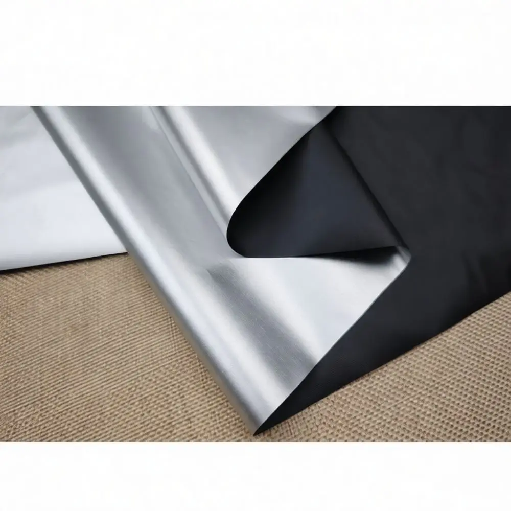 Blackout Fabric Titanium Silver Coating Sun Shade Material Thermal Protection For Outdoor Tent Photography Room