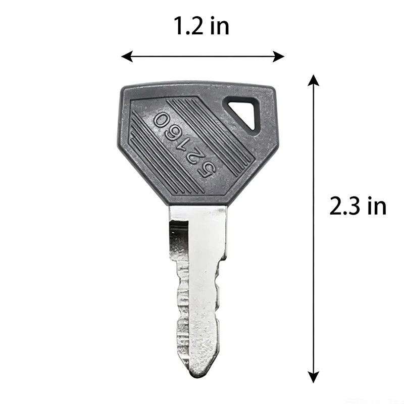 For Yanmar 52160 Ignition Key for New Excavator Grader Dozer - Heavy Equipment Accessory