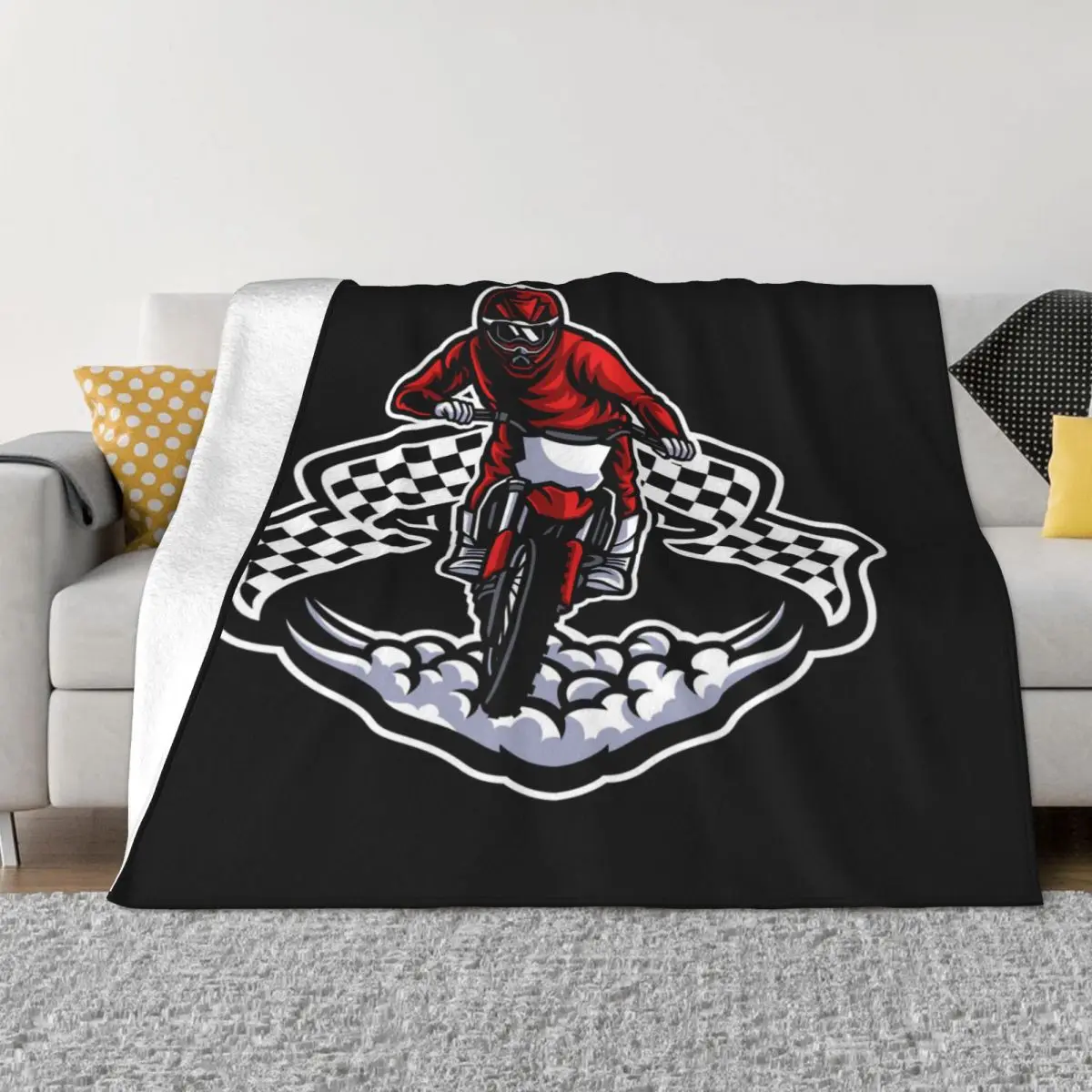 MOTOCROSS FOR LIFE 1668 Blanket Throw Blanket Custom Blanket Personalized Throw Blanket