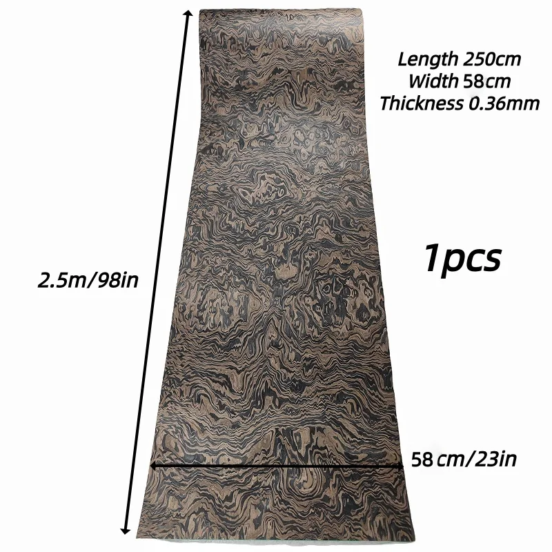 Black Ebony Wood Veneer DIY Paneling Modern Unique Wall Design Handcraft Decorative Home Improvement Furniture