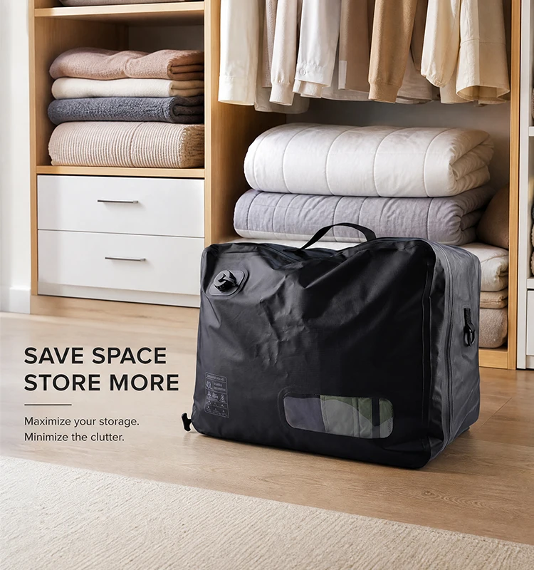 Haoran Custom High Quality ECO TPU Functional Portable Storage Bags Vacuum Compression Space Saver Bags