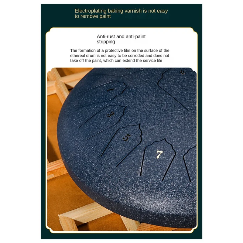 

ABLB-6-Inch 8-Tone Sound Rain Drum Outdoor Rain Drum Percussion Instrument Yoga Meditation Exclusive