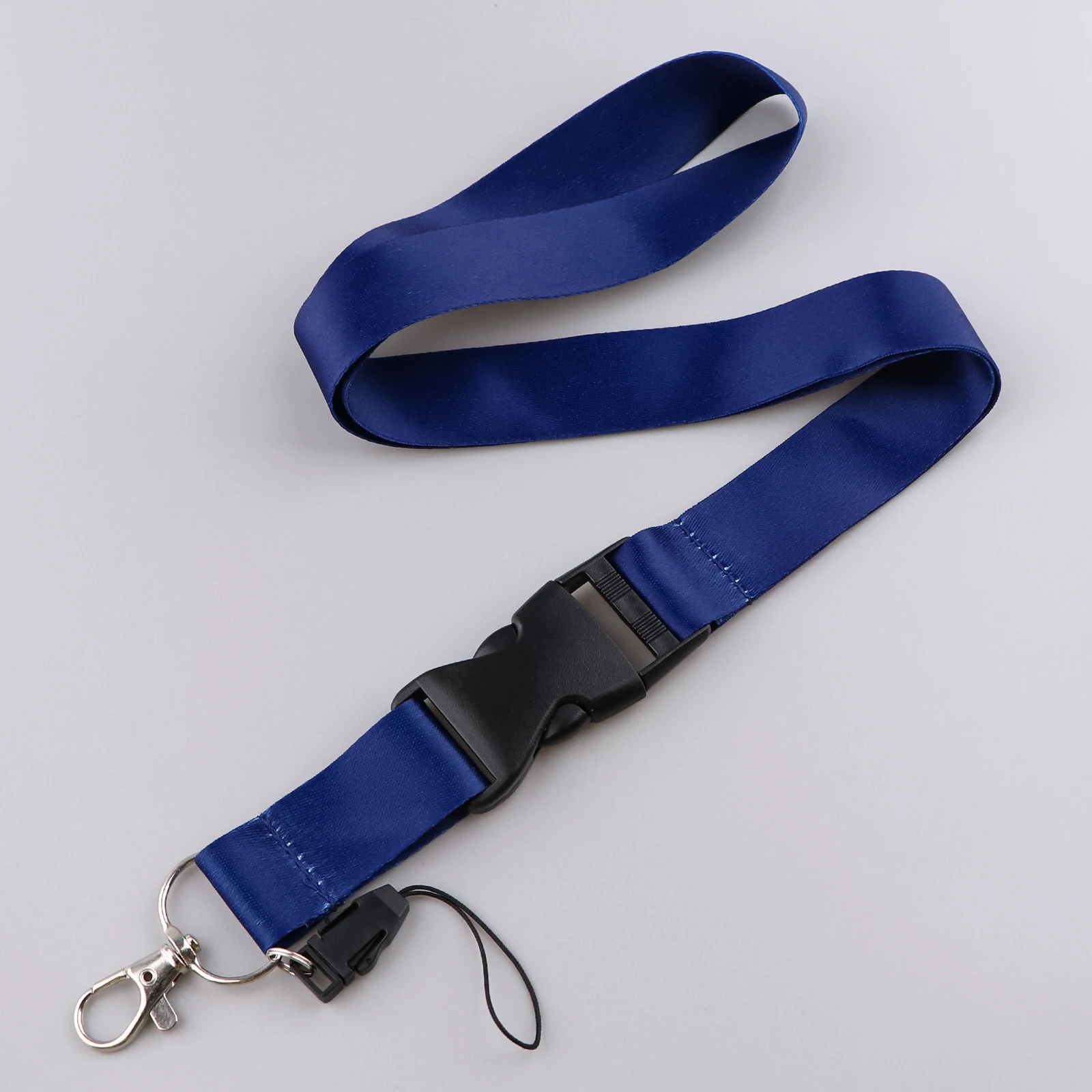 Pure Color Green Neck Strap Lanyard for Key ID Card Gym Cell Phone Straps USB Badge Holder DIY Hang Rope Buckle Lanyard