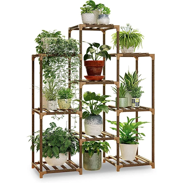 

Plant Stand Indoor Rack Wood Outdoor Tiered Shelf for Multiple Plants, Ladder Plant Holder