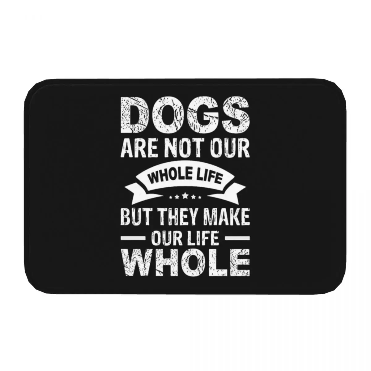 Watch Dogs Legion Non-slip Doormat Dogs Are Not Our Whole White Living Room Bedroom Mat Welcome Carpet Flannel Pattern Decor