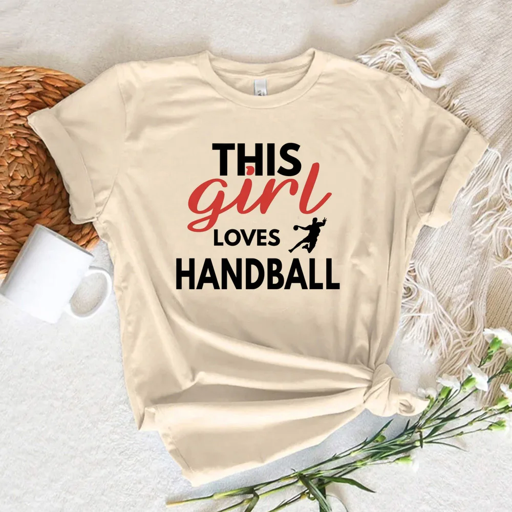 Handball t shirt women comic harajuku Y2K top female comic y2k funny clothes