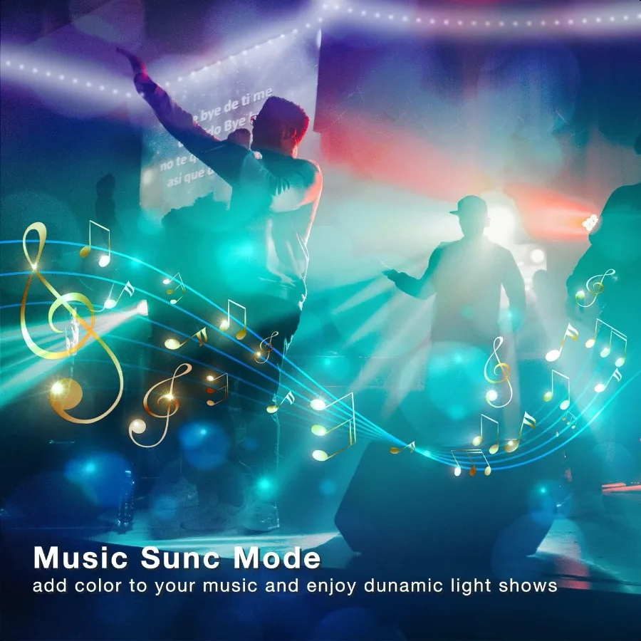 LED Lights for Bedroom 200ft Music Sync Color Changing Smart App Control with Remote UltraLong LED Strip Lights for Party Home