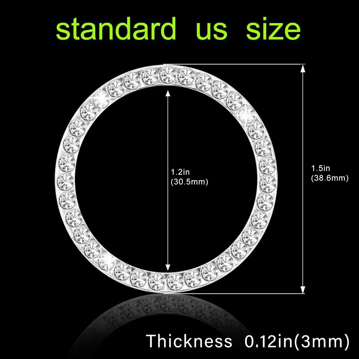 Bling Crystal Engine Ignition Push Button Switch Cover Onekey Start Stop Protective Auto Accessory for Car Interior Decor Girls