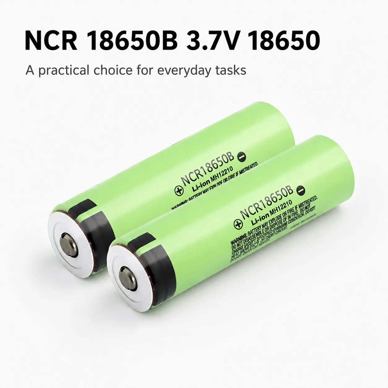 NCR18650B 3.7V 3400mAh 18650 Li-Ion Rechargeable Cell Battery Multi Quantity for DIY Pack Assembly Flashlight Repair