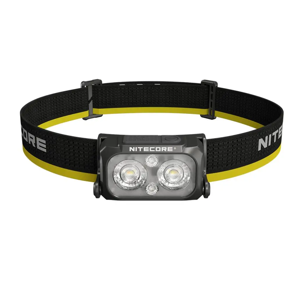 Nitecore NU25 MCT Linterna frontal con luz de temperatura de color múltiple 400 lúmenes Bolsa de material difuso y carga USB-C Eco Sensa
