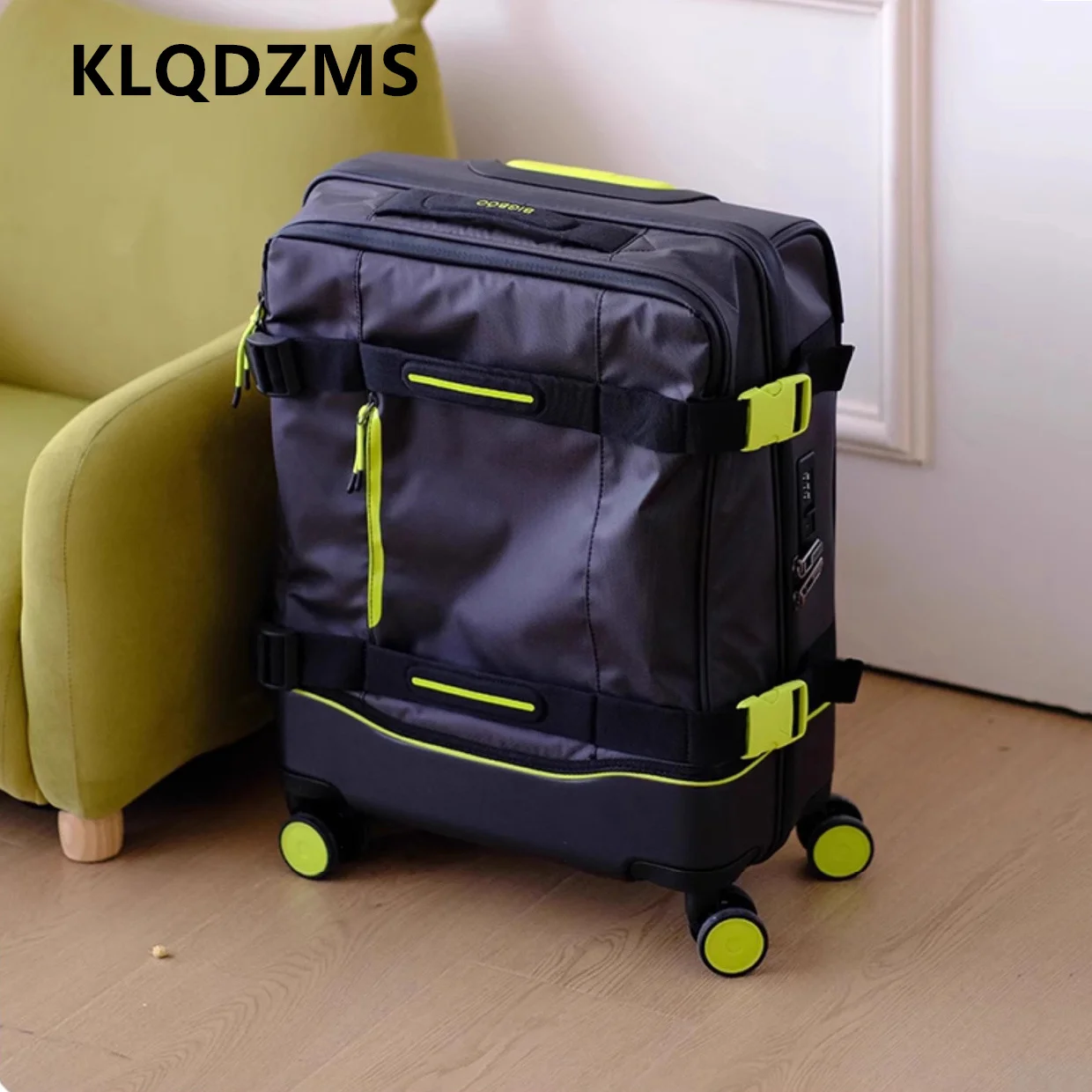 

KLQDZMS Ultralight Luggage 20 Inch Boarding Box 28"Large Capacity Trolley Case 24"Cart Type Travel Bag Student Rolling Suitcase