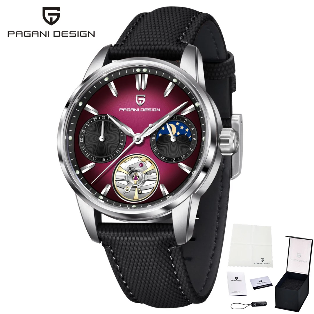 Automatic Mechanical Tourbillon Watch for Men