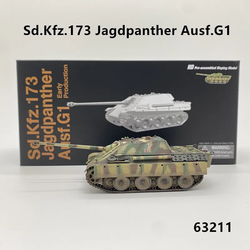 

NEW 1/72 Scale 63211 Sd.Kfz.173 Jagdpanther Ausf.G1 Cheetah Tank Destroyer G1 Armored Vehicle Model Military Collection in Stock