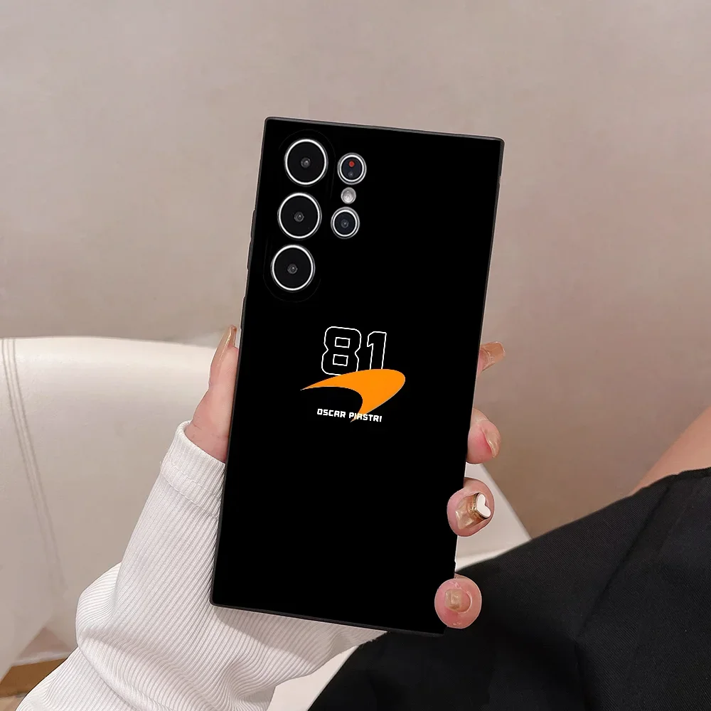 F1 Racing 81 0-Oscar P-Piastri جراب هاتف لسامسونج S series s21 s22 s23 s24 s25 FE Plus Ultra TPU حافظة ناعمة إلى صديقة للبشرة