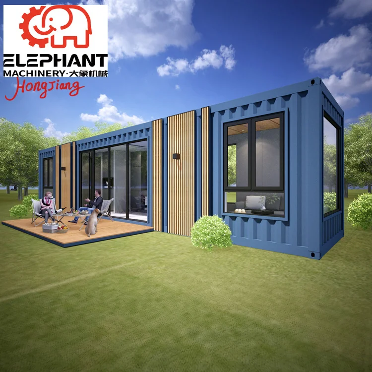 Luxury Prefabricated Tiny House Mini Home Prefab Modern Steel Expandable Container for Office Building and Mall Use