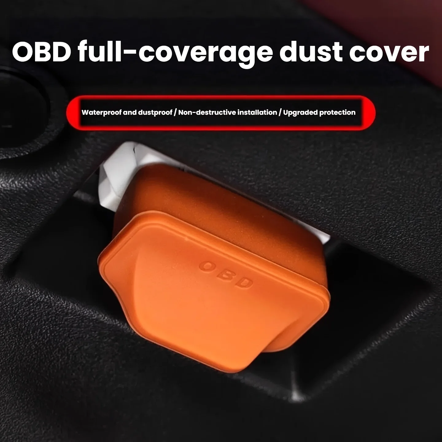 Car OBD Port Silicone Dustproof Protective Sleeve Waterproof Interface Protective Cover Auto OBD Socket Protective Storage Case