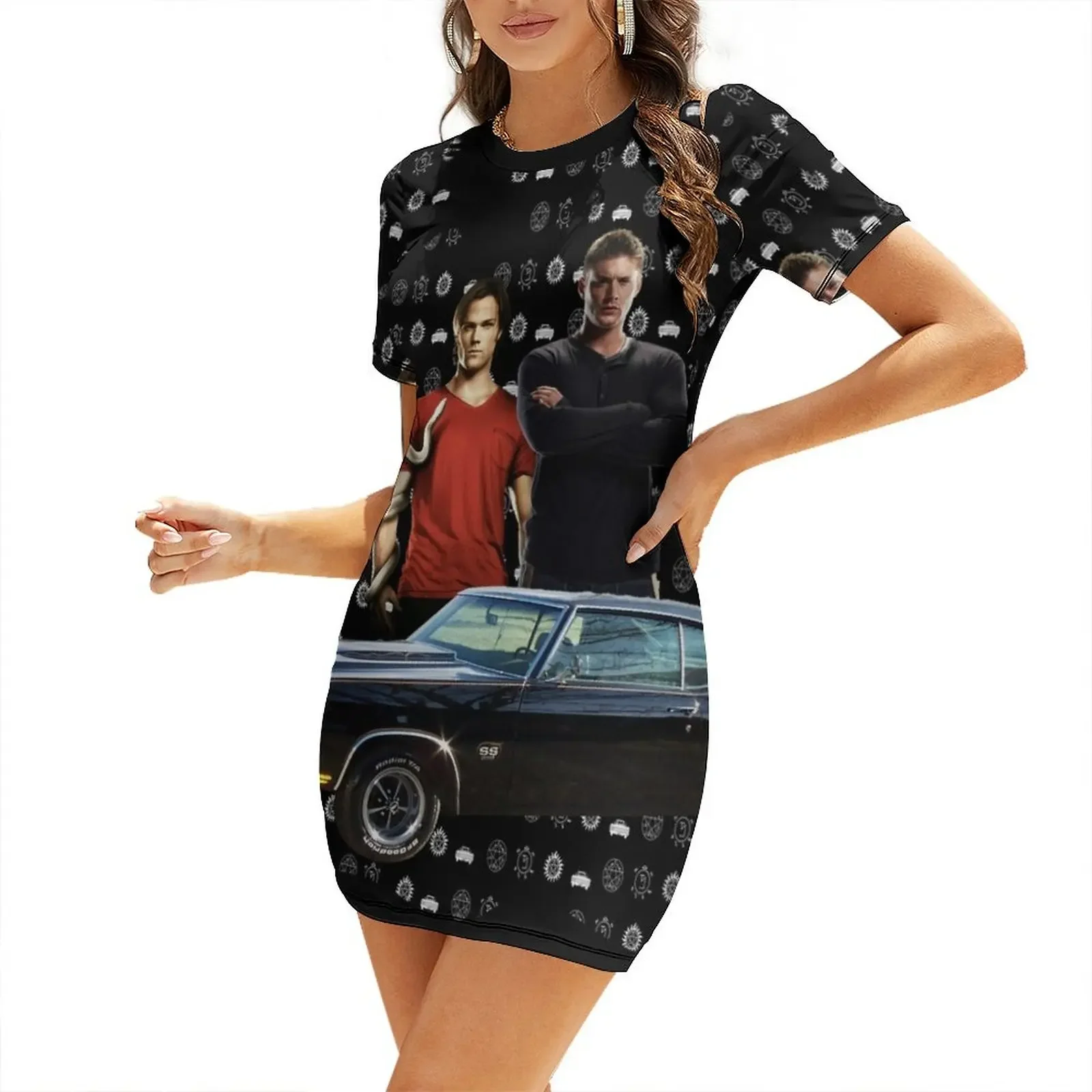 

Supernatural 11 Short-Sleeved Dress birthday dress for women luxury 2026 Woman dresses