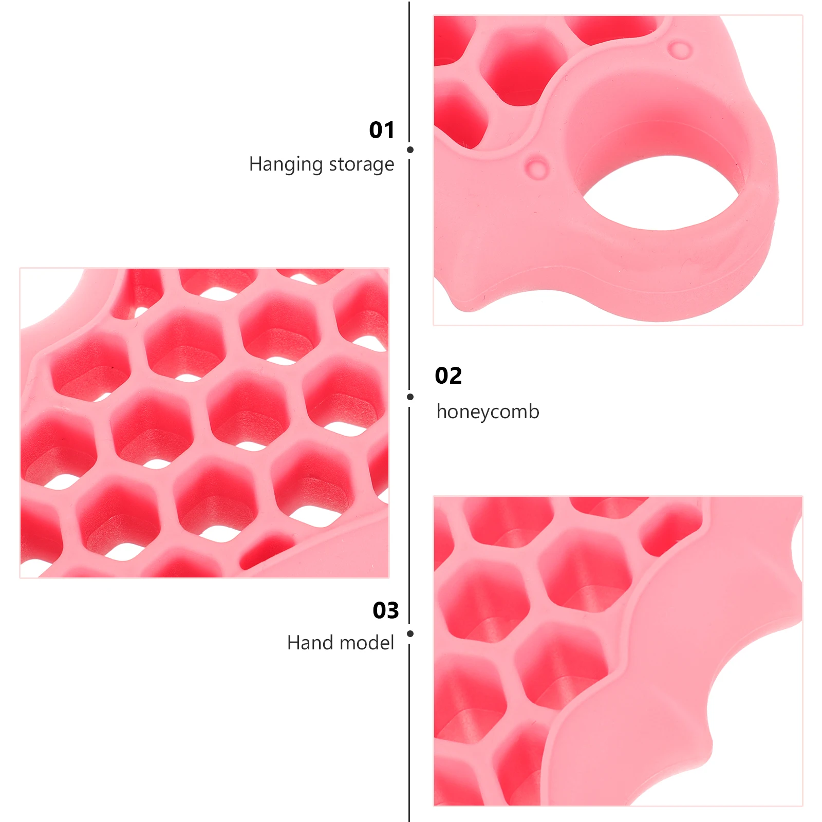

Silicone Hand Grip Strengthener Finger Exerciser Durable Material Home Center Arm Grippers Enhancer Massage Rings