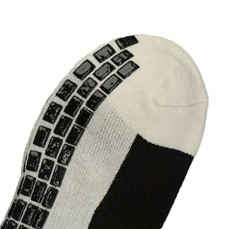 2 Paar rutschfeste Fußballsocken für Herren und Damen, Sportsocken, verdickt, atmungsaktiv, bequem, für Fußball, Basketball, Laufen, Grip-Socken – Detail 5