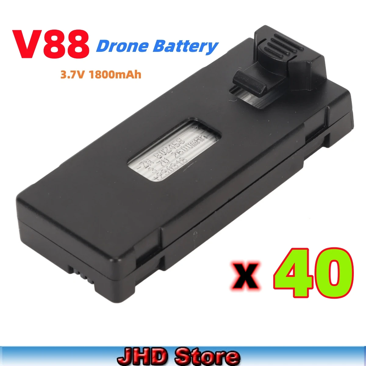 JHD Battery Drone V88 Mini Drone GPS Professional HD Aerial Battery Original 3.7V 1800mAh V88 Battery Wholesale