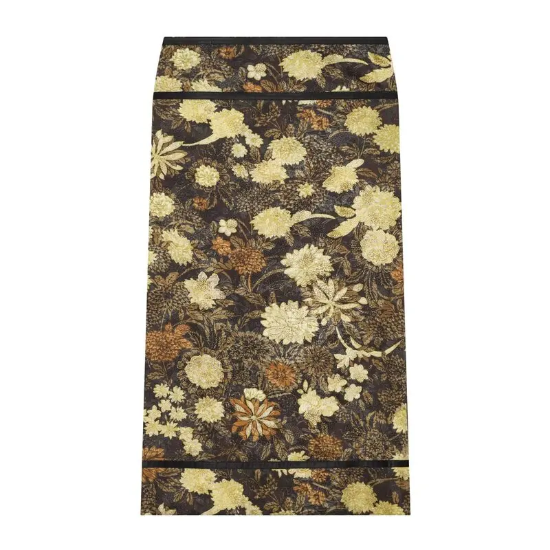 Floral Lace Half Skirt Women's mid Waist Design New Summer 2026 Straight Tube Skirt ZW Series Printed Fabric Other Details