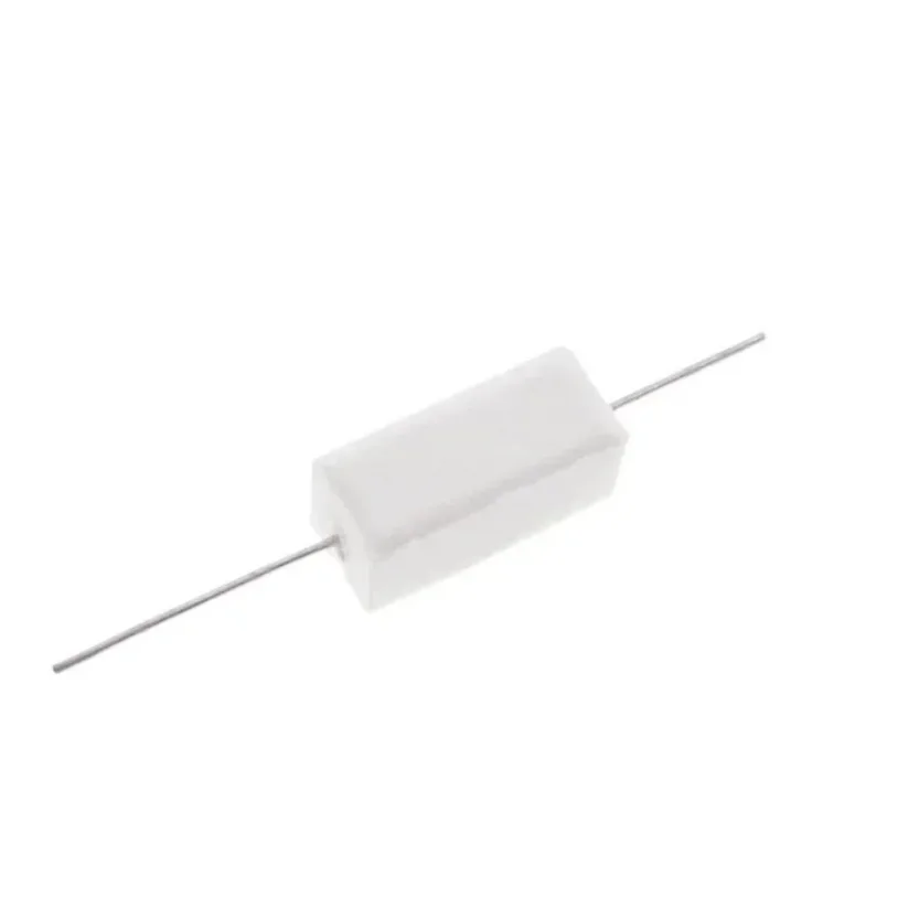 10pcs Cement Resistor RX27 5Watt SQP 0.1 0.15 0.22 0.25 0.33 0.47 0.5 1 1.5 2 2.2 3 4.7 5 10 20 22 33 47 51 100 300 470 1K ohm